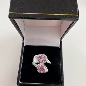 Bomb Party Admire The Beauty Ring RBP6634 Rhodolite CZ Rhodium Plating